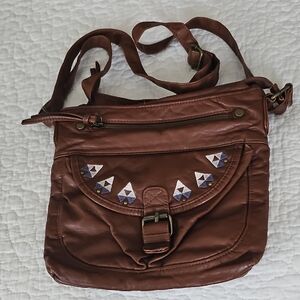 T-Shirt & Jeans Faux Leather Crossbody Bag